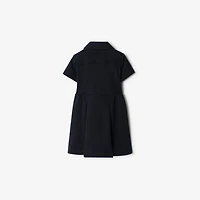 Cotton Trench Dress in Navy | Burberry® Official