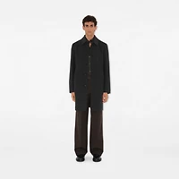 Mid-length Wool Car Coat in Charcoal grey - Men | Burberry® Official