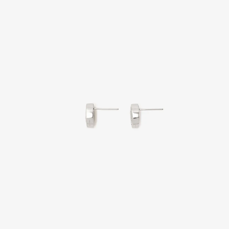 Knight Coin Earrings in Silver/black - Women | Burberry® Official