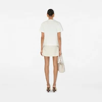 Sailboat Cotton T-shirt in Chalk - Women | Burberry® Official