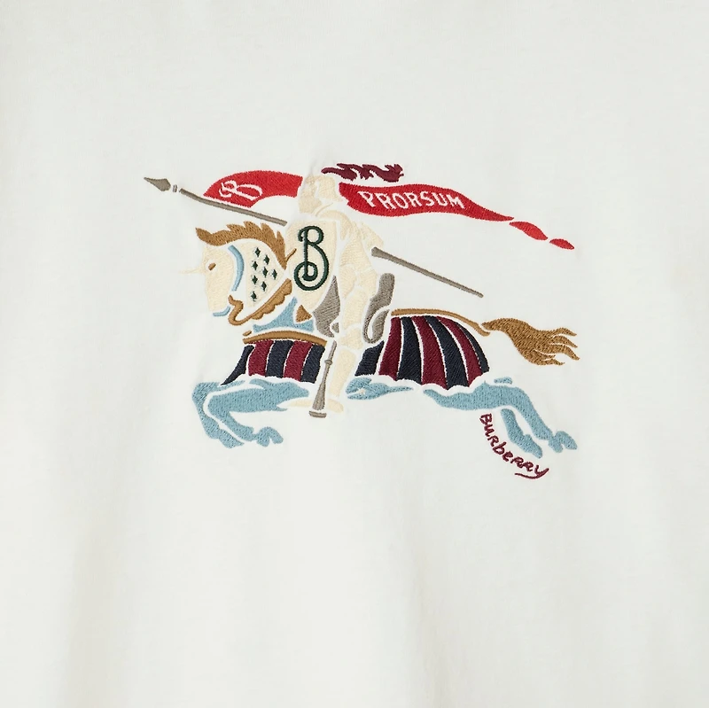 EKD Cotton T-shirt in Chalk white - Men | Burberry® Official