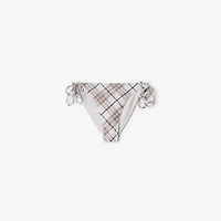 Check Bikini Briefs in Cotton - Women, Nylon | Burberry® Official