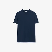 Cotton T-shirt in Ink blue - Men | Burberry® Official
