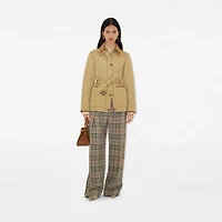 Quilted Nylon Jacket in Flax - Women | Burberry® Official