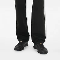 Leather Matrix Sneakers in Black - Men | Burberry® Official