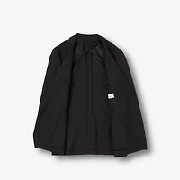 Slim Fit Wool Tailored Jacket in Black - Men | Burberry® Official