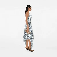 Knot Silk Skirt in Pool - Women | Burberry® Official