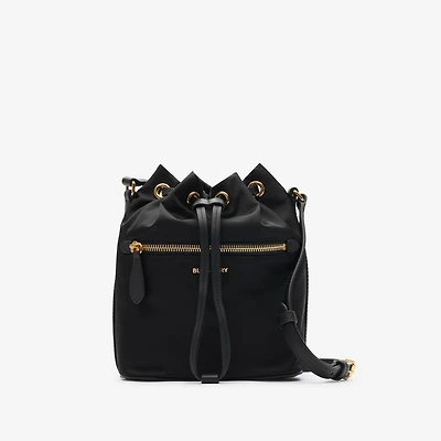 Mini Nylon Drawcord Pouch in Black - Women | Burberry® Official