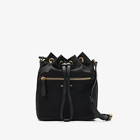 Mini Nylon Drawcord Pouch in Black - Women | Burberry® Official