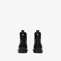 Leather Pembroke Boots in Black - Men | Burberry® Official
