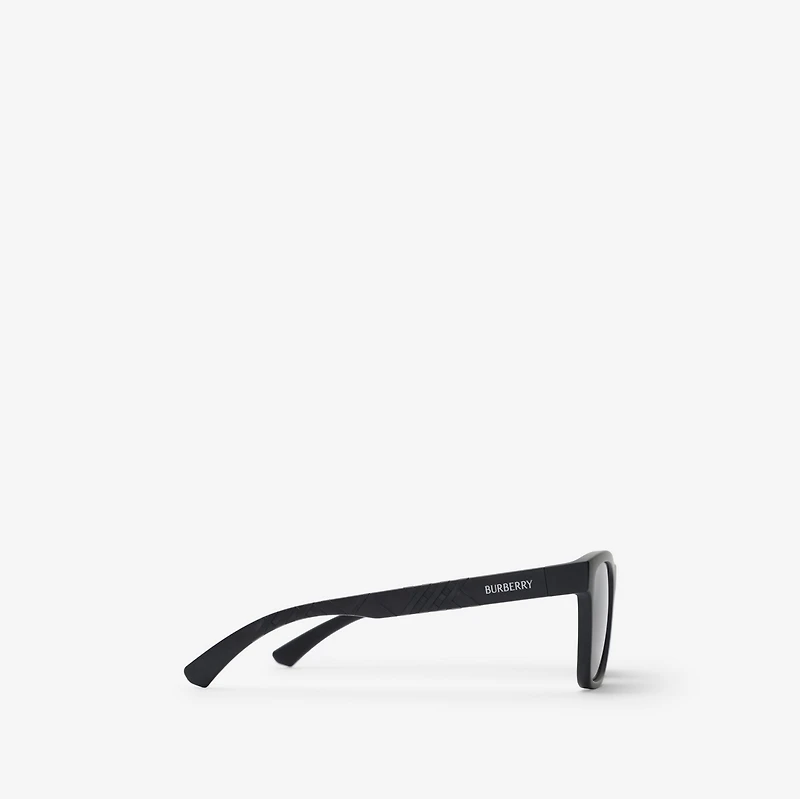 Textured Check Square Sunglasses in
