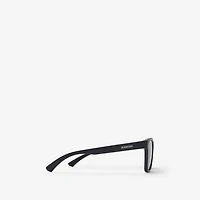 Textured Check Square Sunglasses in