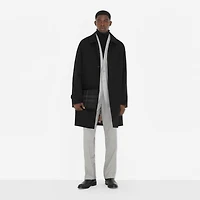 Check Zip Pouch in Charcoal - Men, Canvas | Burberry® Official