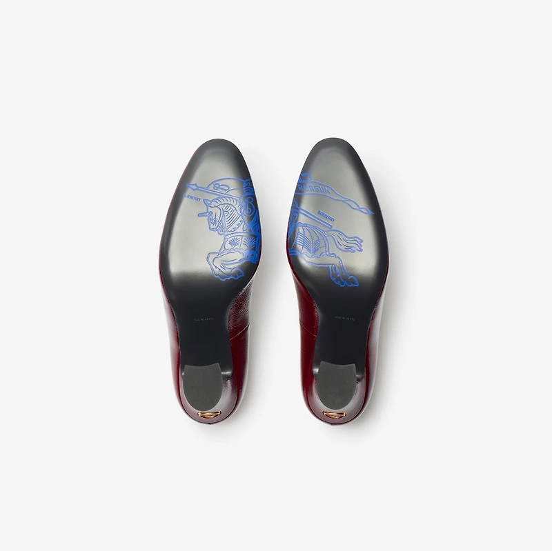 Patent Leather Trinket Pumps in Fig - Women | Burberry® Official