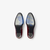 Patent Leather Trinket Pumps in Fig - Women | Burberry® Official