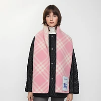 Check Wool Scarf in Sugar pink | Burberry® Official