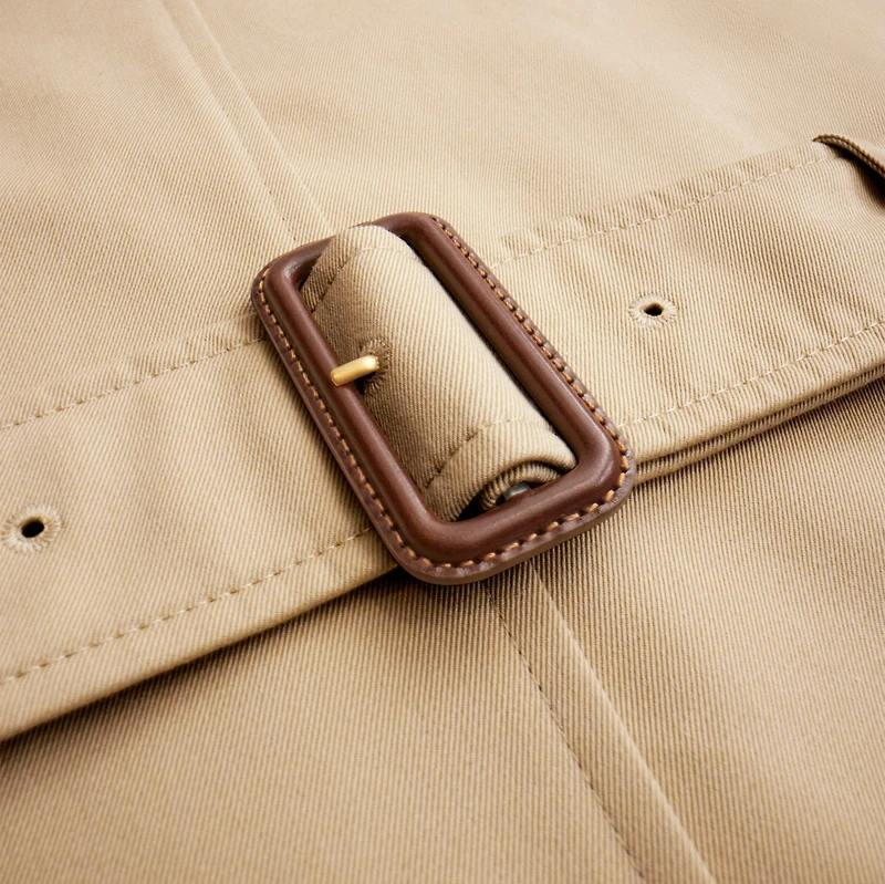 Mid-length Chelsea Heritage Trench Coat in Honey - Women, Cotton Gabardine | Burberry® Official