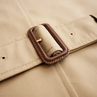 Mid-length Chelsea Heritage Trench Coat in Honey - Women, Cotton Gabardine | Burberry® Official