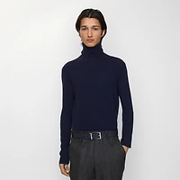 Reversible Check Belt in Navy/black - Men | Burberry® Official