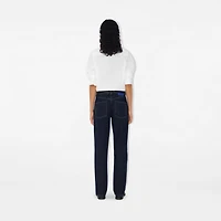 Regular Fit B Crest Cotton Shirt in Optic white - Women | Burberry® Official