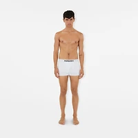 Cotton Boxer Shorts in White - Men | Burberry® Official