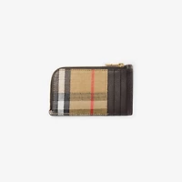 Highlands Zip Card Case in Sand - Women | Burberry® Official