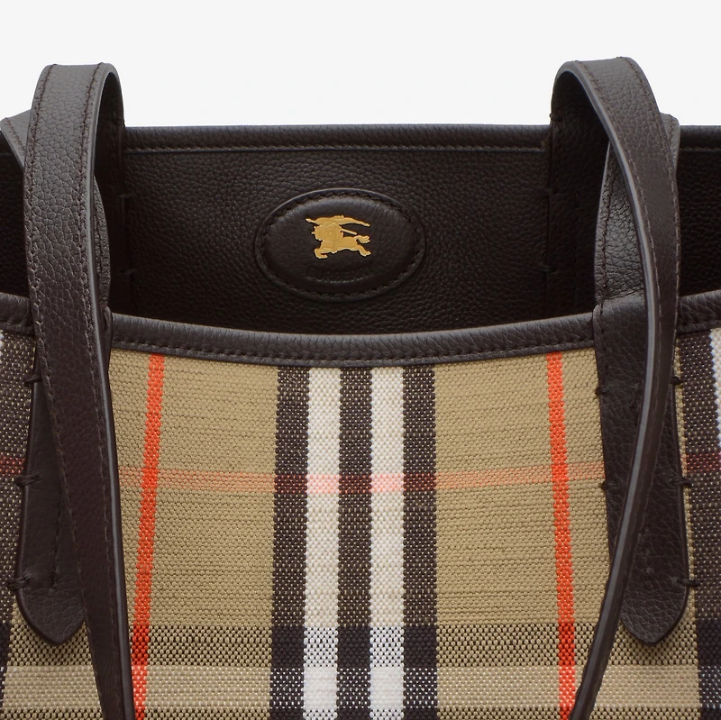 Reversible Bloomsbury North South Tote​ in Sand beige/peat brown - Men | Burberry® Official