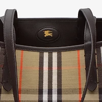 Reversible Bloomsbury North South Tote​ in Sand beige/peat brown - Men | Burberry® Official