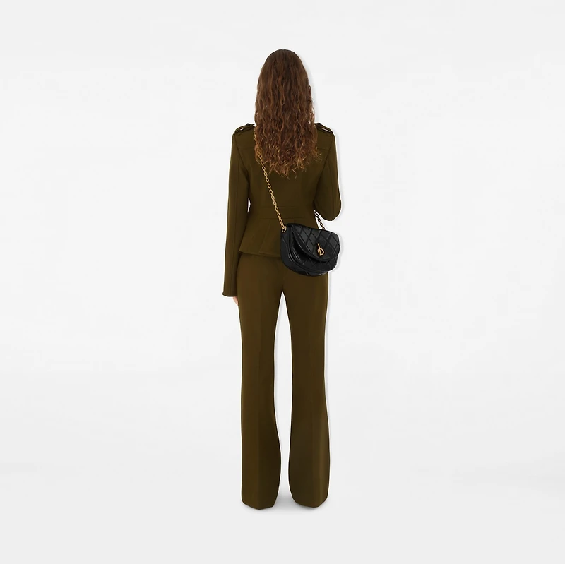 Quilted Rocking Horse Bag in Black/gold - Women | Burberry® Official