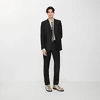 Striped Wool Mohair Tailored Jacket in Black - Men | Burberry® Official