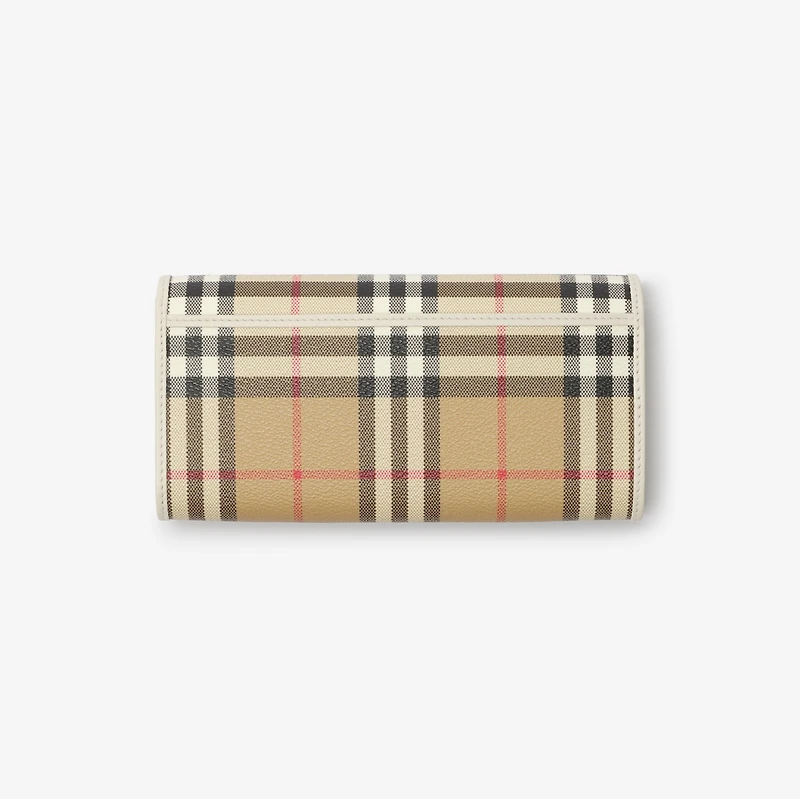 Check Continental Wallet in Archive beige/soap beige - Women, Technical, Cotton | Burberry® Official