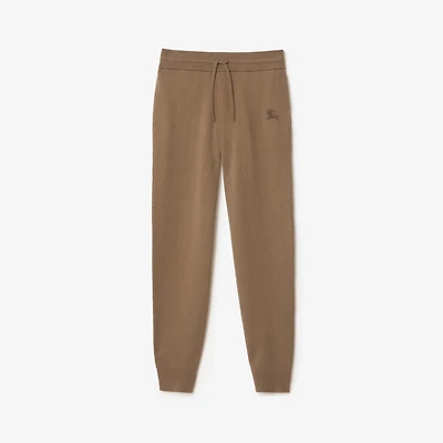 Wool Blend Track Pants in Camel - Women, Cashmere | Burberry® Official