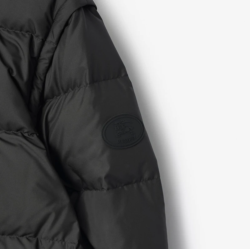 Detachable Sleeve Puffer Jacket in Black - Men | Burberry® Official
