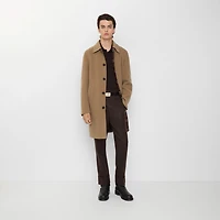 Mid-length Wool Car Coat in Camel/treacle brown - Men | Burberry® Official
