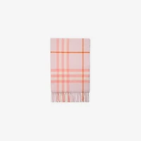 Check Cashmere Scarf in Sugar | Burberry® Official