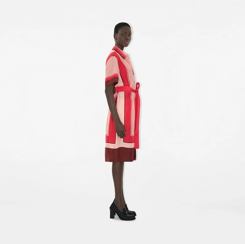 Knight Stamp Box Silk Shirt Dress - Women | Burberry® Official