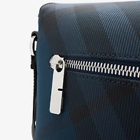 Grid Messenger Bag​ in Navy - Men | Burberry® Official