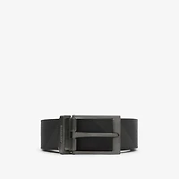 Reversible Check Belt in Charcoal/graphite - Men | Burberry® Official