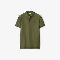 Cotton Polo Shirt in Olive green - Men | Burberry® Official