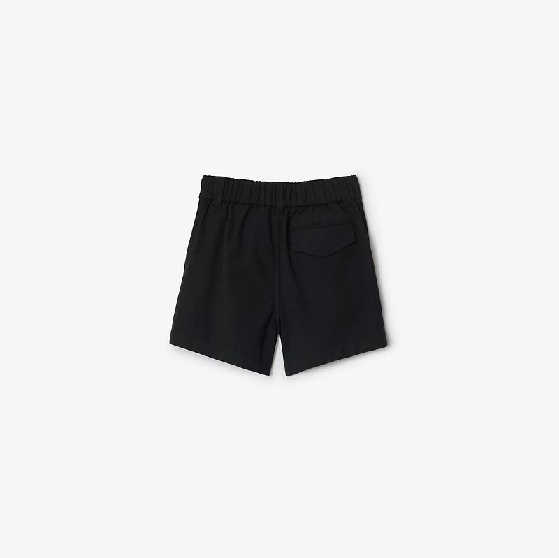 Cotton Shorts in Black | Burberry® Official