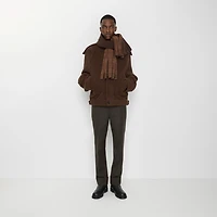 Wool Tailored Trousers in Soot brown - Men | Burberry® Official