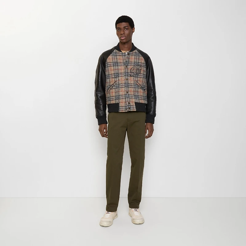 Cotton Twill Chinos in Marsh green - Men | Burberry® Official