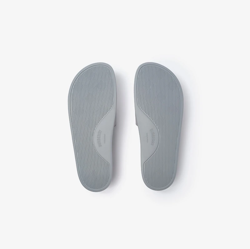 Logo Slides in Marble grey/dove beige - Men | Burberry® Official