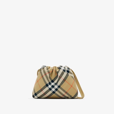 Check Pouch in Sand - Children | Burberry® Official