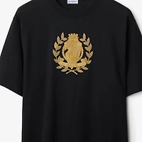 B Crest Cotton T-shirt in Black - Men | Burberry® Official