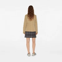 Quilted Nylon Jacket in Flax/sand - Women | Burberry® Official