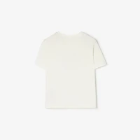Knight Stamp Cotton T-shirt in Chalk white | Burberry® Official