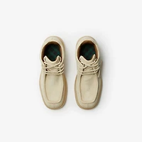 Suede Creeper Mid Shoes in Clay - Men | Burberry® Official