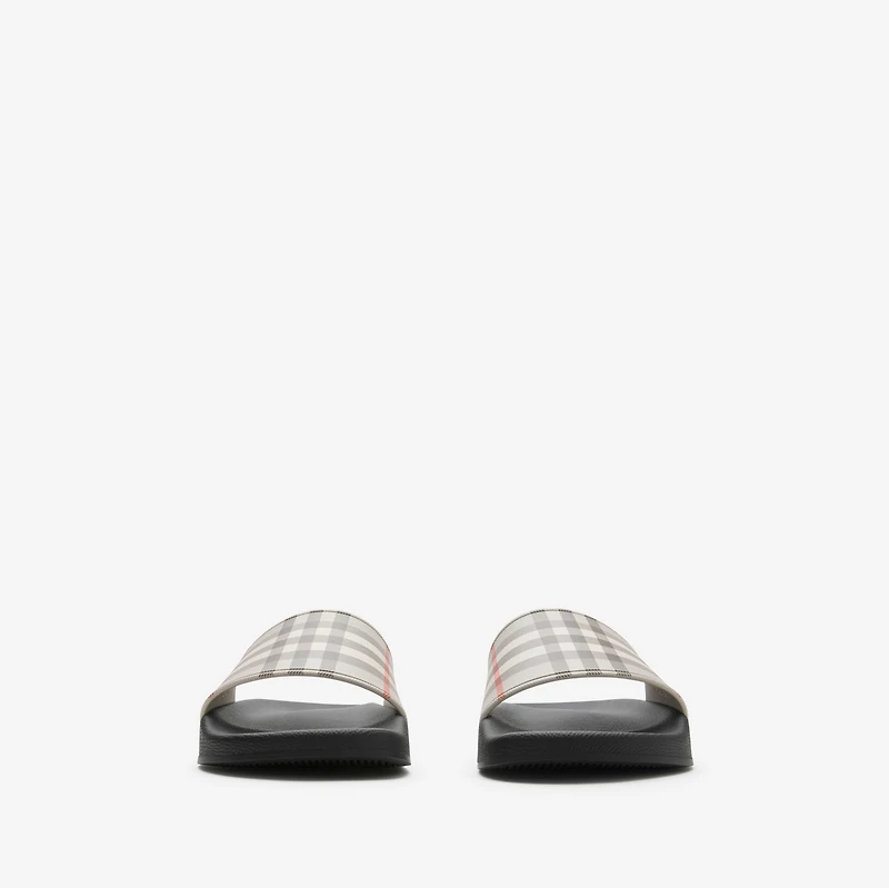 Check Slides in Safari - Women, Technical | Burberry® Official