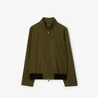 Gabardine Harrington Jacket in Furrow - Men | Burberry® Official